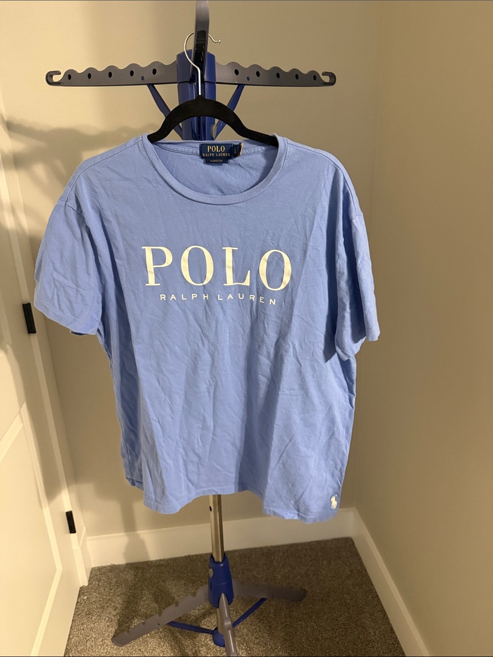Polo by Ralph Lauren Light Blue POLO Logo Short Sleeve Tee